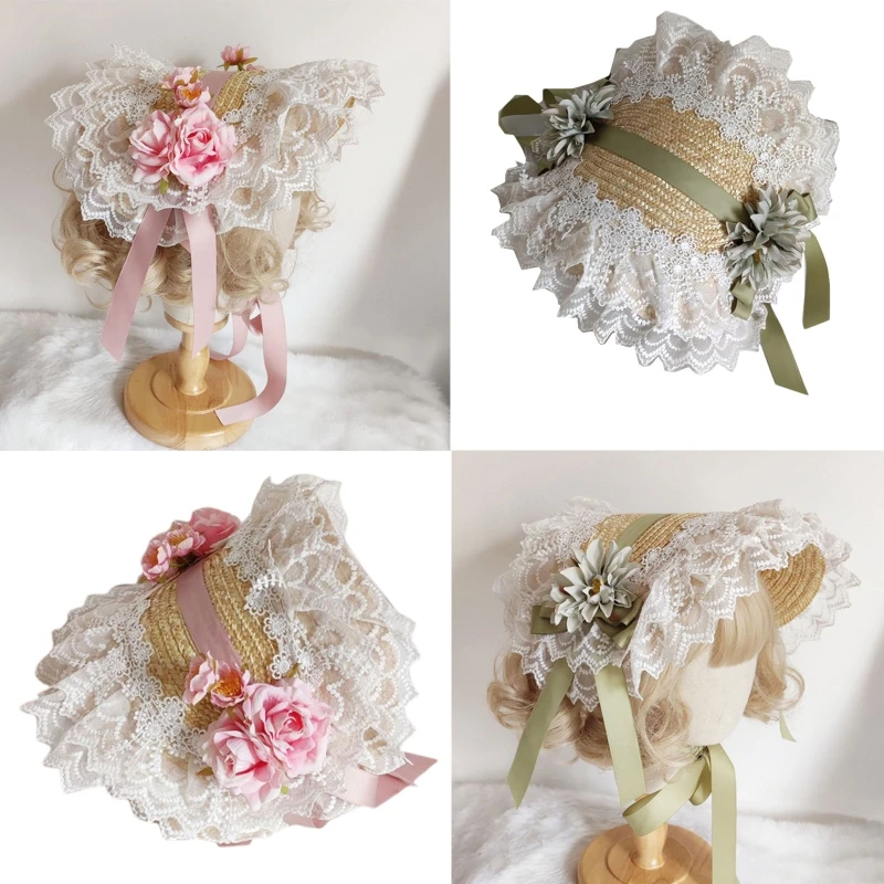 Exquisite Lolita Flat Top Hat Pastoral Straw Hat All-match Parent-child Bonnet Flat Hat for Afternoon Pastoral Tea Party
Exquisite Lolita Flat Top Hat Pastoral Straw Hat All-match Parent-child Bonnet Flat Hat for Afternoon Pastoral Tea Party