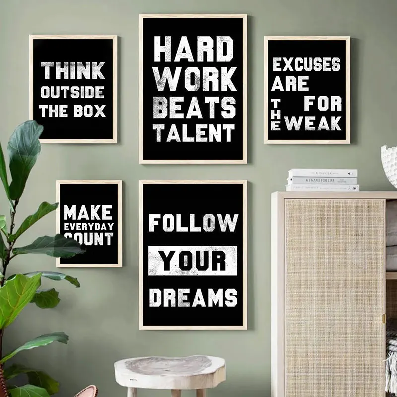 Simple Black White Inspiring Quote Canvas Painting Modern Wall Decorative Poster Living Room Bedroom Art Picture Home Decoration
Simple Black White Inspiring Quote Canvas Painting Modern Wall Decorative Poster Living Room Bedroom Art Picture Home Decoration