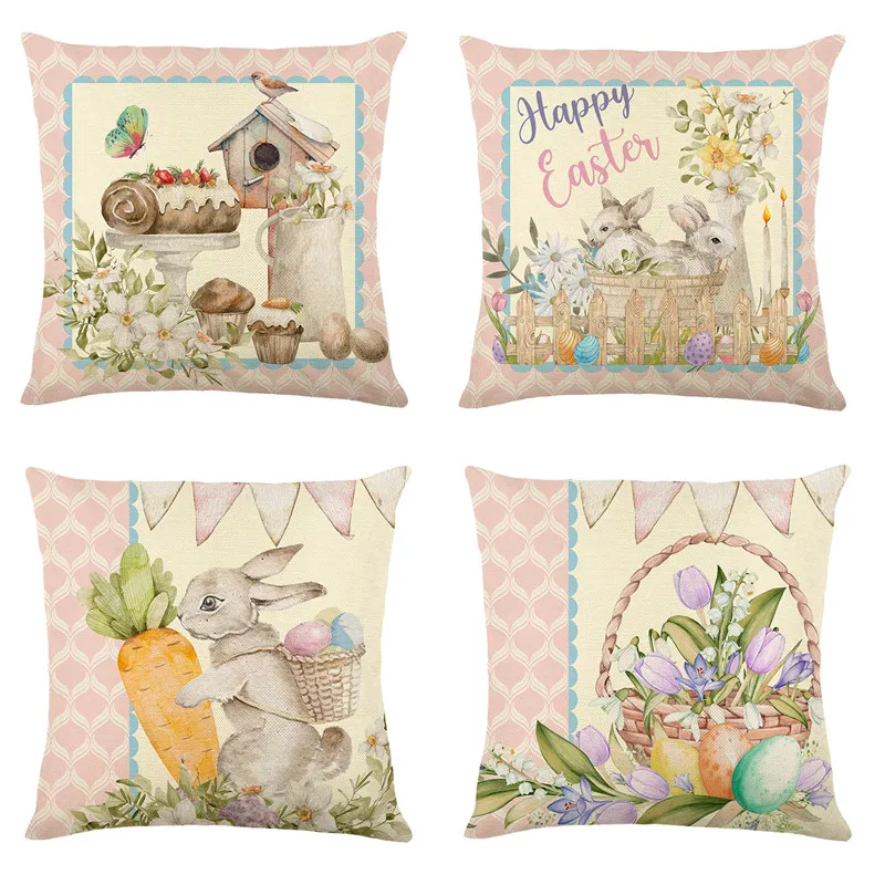 Easter Decor Cushion Cover Home Decorative Pillow Case for Sofa Easter Eggs Pillow Cover 45x45cm Bunny Pillowcase Party Supplies
Easter Decor Cushion Cover Home Decorative Pillow Case for Sofa Easter Eggs Pillow Cover 45x45cm Bunny Pillowcase Party Supplies
