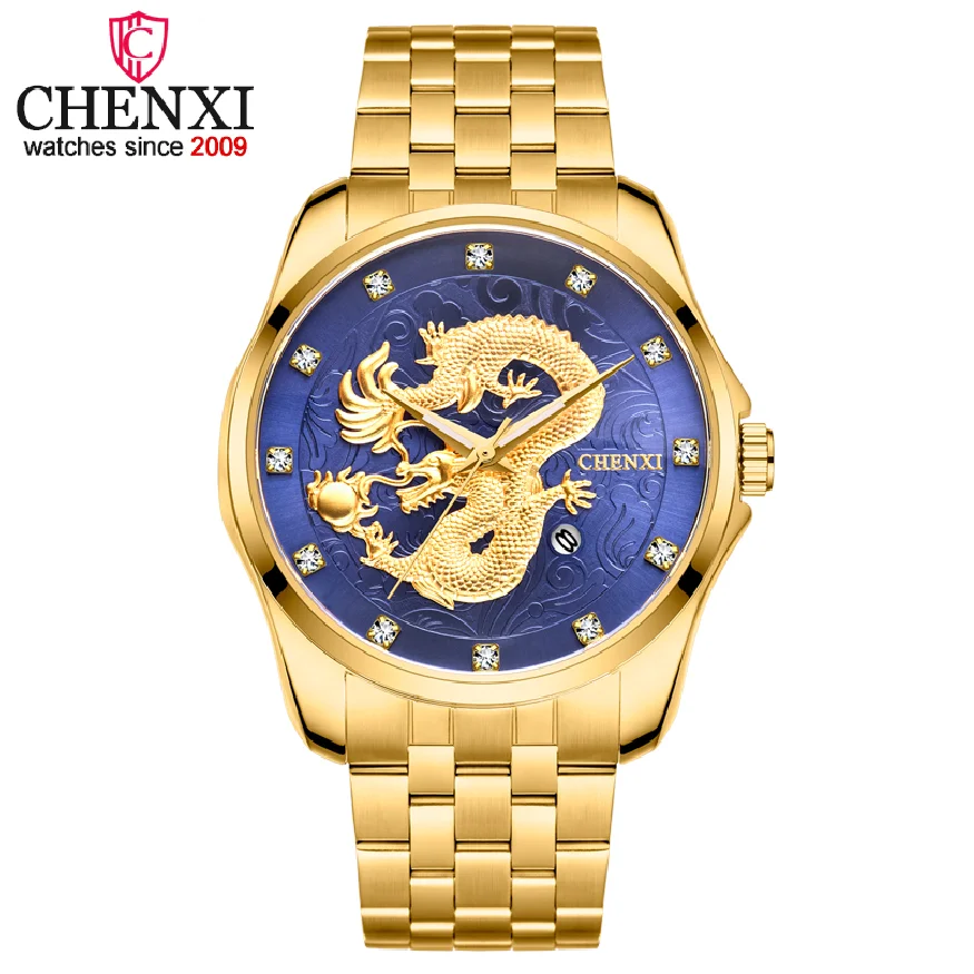 CHENXI Mens Top Brand Luxury Wrist Watches Men Golden Quartz Watch Full Steel Analog Male Fashion Watches Man Waterproof Clock
CHENXI Mens Top Brand Luxury Wrist Watches Men Golden Quartz Watch Full Steel Analog Male Fashion Watches Man Waterproof Clock