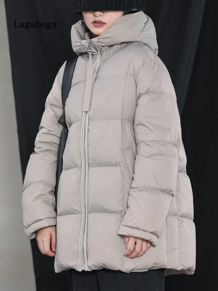 Lagabogy 2022 Winter Warm Puffer Coats Women Solid Color Zipper Hooded Jackets Long Sleeve Casual Loose Female Duck Down Parkas
Lagabogy 2022 Winter Warm Puffer Coats Women Solid Color Zipper Hooded Jackets Long Sleeve Casual Loose Female Duck Down Parkas