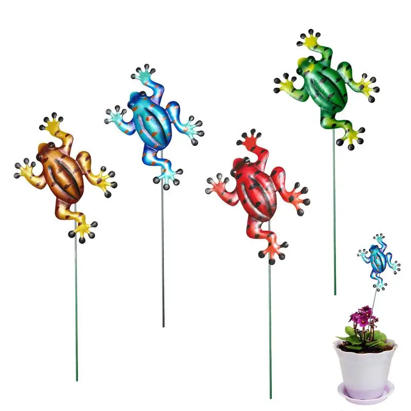 Metal Frog Decor 4pcs Garden Frog Statue 3D Metal Crafts Outdoor Indoor For Flower Pot Lawn Yard Patio Ground
Metal Frog Decor 4pcs Garden Frog Statue 3D Metal Crafts Outdoor Indoor For Flower Pot Lawn Yard Patio Ground