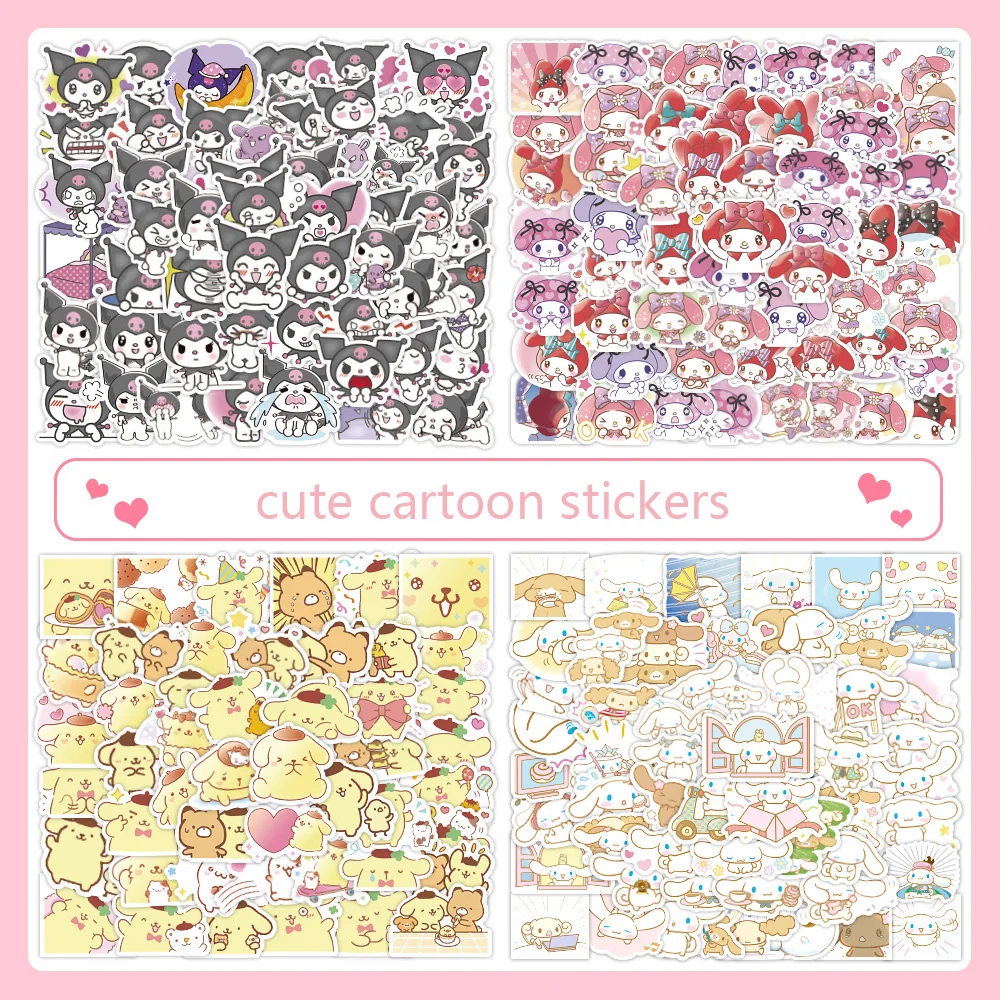 60 шт. Sanrio Kuromi Cinnamoroll My наклейки "Мелодия" Мультяшные милые водонепроницаемые наклейки для ноутбука, чемодана, детских игрушек
60 шт. Sanrio Kuromi Cinnamoroll My наклейки "Мелодия" Мультяшные милые водонепроницаемые наклейки для ноутбука, чемодана, детских игрушек