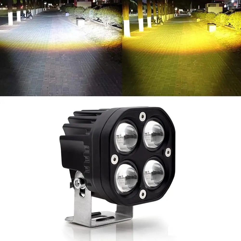 

Car Work Light 4Led Chips 3 Inch 80w 6000k/3000k 8000LM Spotlight Driving Lighting Lamp Motorcycle Modified Parts