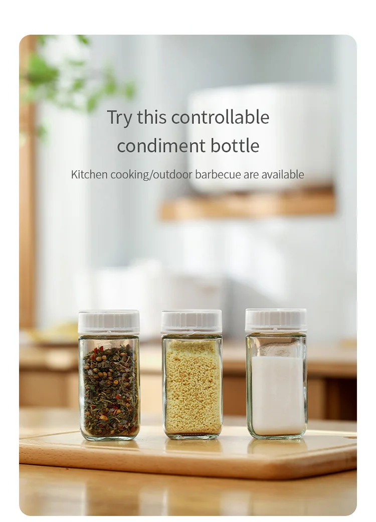 Xiaomi Youpin Kitchen BBQ Seasoning Bottle Cumin Powder Seasoning Jar Salt Chili Pepper Jar 3 Holes Soda Lime Glass 100ml
Xiaomi Youpin Kitchen BBQ Seasoning Bottle Cumin Powder Seasoning Jar Salt Chili Pepper Jar 3 Holes Soda Lime Glass 100ml