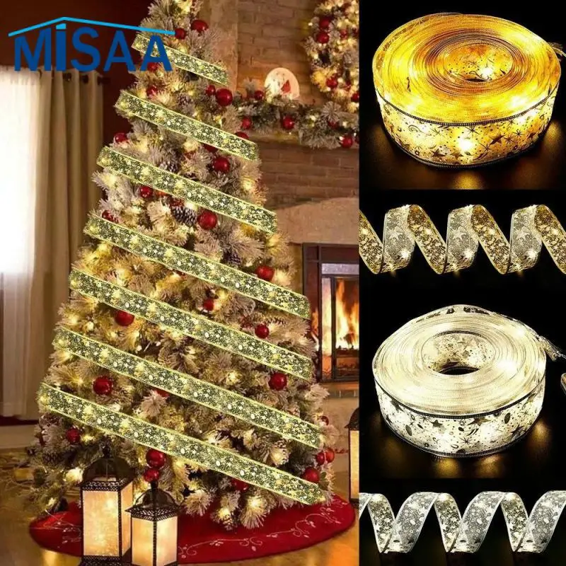Mesh+stamping Ribbon Decorative Lights Exquisite Design Christmas Ornaments Christmas Tree Lights Festive Atmosphere Easy To Use
Mesh+stamping Ribbon Decorative Lights Exquisite Design Christmas Ornaments Christmas Tree Lights Festive Atmosphere Easy To Use