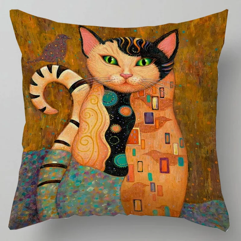 Льняные подушки с мультяшным котом 45x45 см
Льняные подушки с мультяшным котом 45x45 см