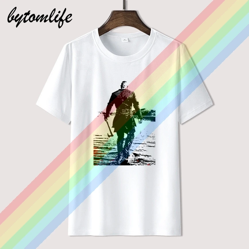 Casual Uomo Vichinghi di Qualità T Shirt di Cotone O-Collo Design Tees T-Shirt in Stile Retrò
Casual Uomo Vichinghi di Qualità T Shirt di Cotone O-Collo Design Tees T-Shirt in Stile Retrò