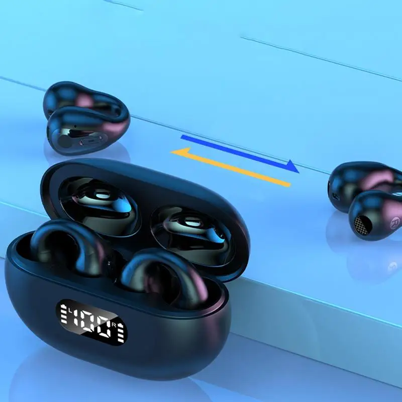 R15 Bone Conduction Headphones Ear Clip Wireless Bluetooth5.3 Headset Noise Reduction Open Ear Headphones for Running Sports
R15 Bone Conduction Headphones Ear Clip Wireless Bluetooth5.3 Headset Noise Reduction Open Ear Headphones for Running Sports