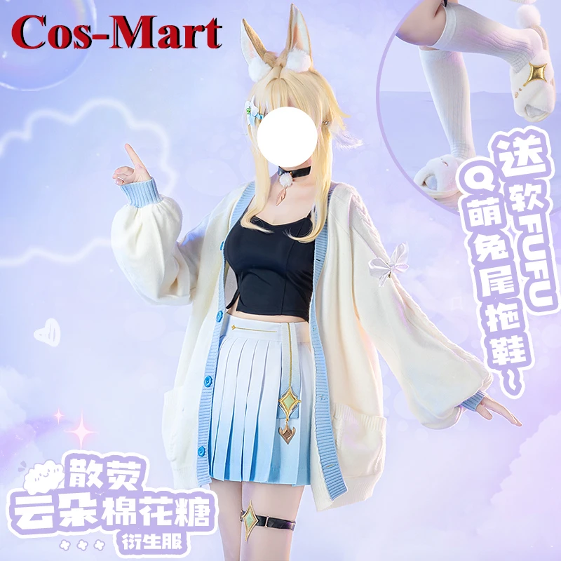 Косплей-костюм Cos-Mart Game Genshin Impact Lumine, Милая ежедневная одежда в виде облаков из хлопка и конфет
Косплей-костюм Cos-Mart Game Genshin Impact Lumine, Милая ежедневная одежда в виде облаков из хлопка и конфет