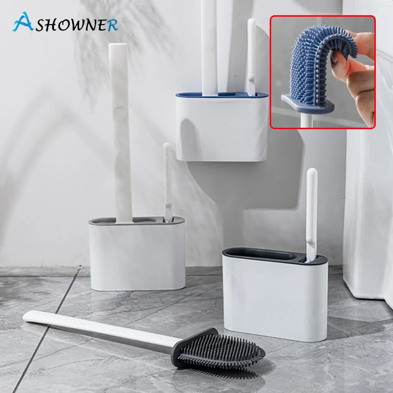 Wall Hanging TPR Toilet Brush with Holder Set Silicone Bristles for Floor Bathroom Cleaning Clean Corner Cleaning Supplies Tool
Wall Hanging TPR Toilet Brush with Holder Set Silicone Bristles for Floor Bathroom Cleaning Clean Corner Cleaning Supplies Tool