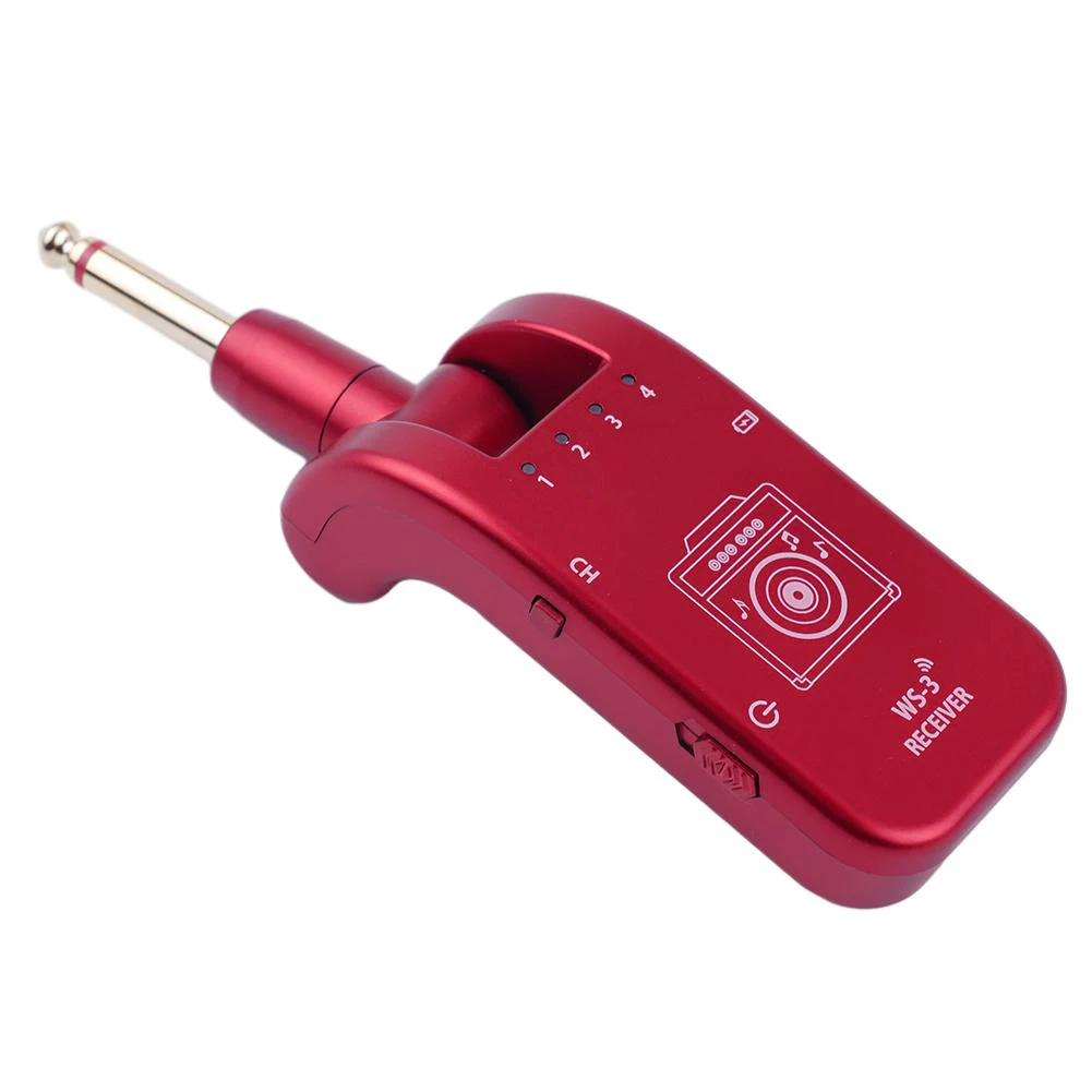 UHF Wireless Guitar Audio System Rechargeable 4 Channels Transmitter Receiver Anti-interference Ultra-short Delay 282° Rotatable
UHF Wireless Guitar Audio System Rechargeable 4 Channels Transmitter Receiver Anti-interference Ultra-short Delay 282° Rotatable
