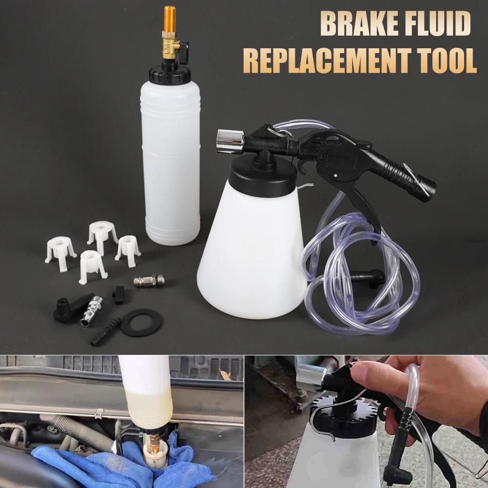 90-120 Psi Car Pneumatic Brake Fluid Bleeder Kit With 4 Adapters Oil Change Replacement Tool Oil Pumping Kit For Car Truck
90-120 Psi Car Pneumatic Brake Fluid Bleeder Kit With 4 Adapters Oil Change Replacement Tool Oil Pumping Kit For Car Truck