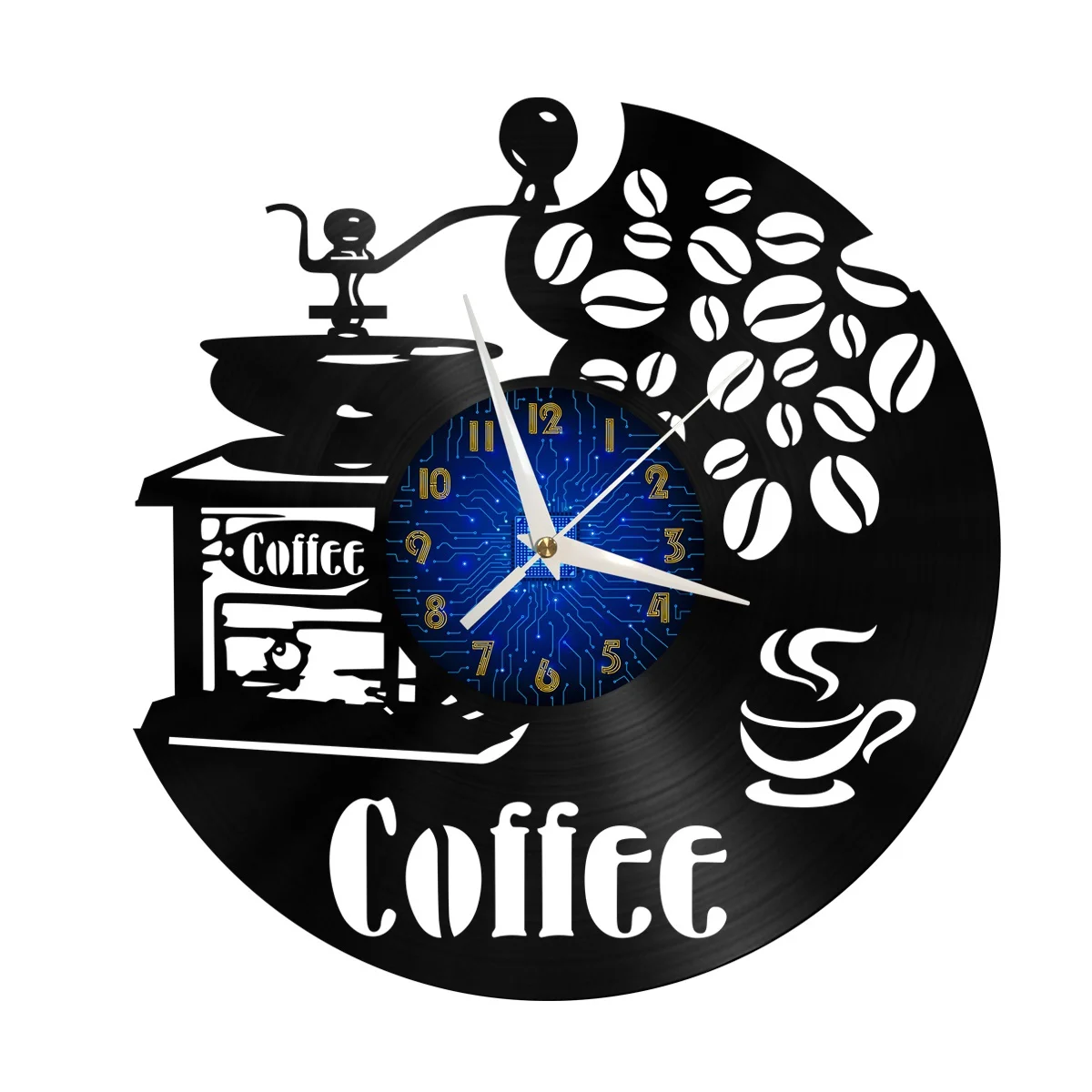 Coffee Shop Cafe Decor Vinyl Wall Clock, Vinyl Record Clock Wall Art Silent & Non-ticking
Coffee Shop Cafe Decor Vinyl Wall Clock, Vinyl Record Clock Wall Art Silent & Non-ticking