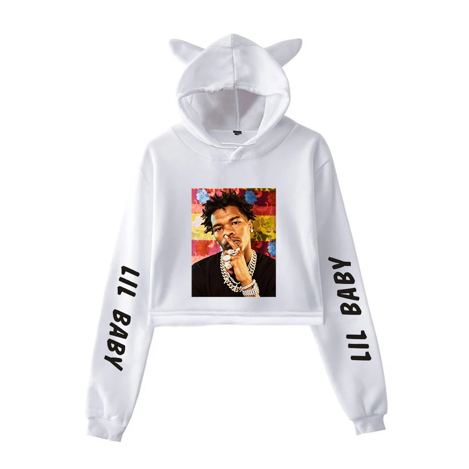 Lilbaby Printing Cat Cropped Girl Long Sleeve Pullover Crop Tops Gothic HIP HOP Sexy Loose Ins Tide 3D Hoodies
Lilbaby Printing Cat Cropped Girl Long Sleeve Pullover Crop Tops Gothic HIP HOP Sexy Loose Ins Tide 3D Hoodies