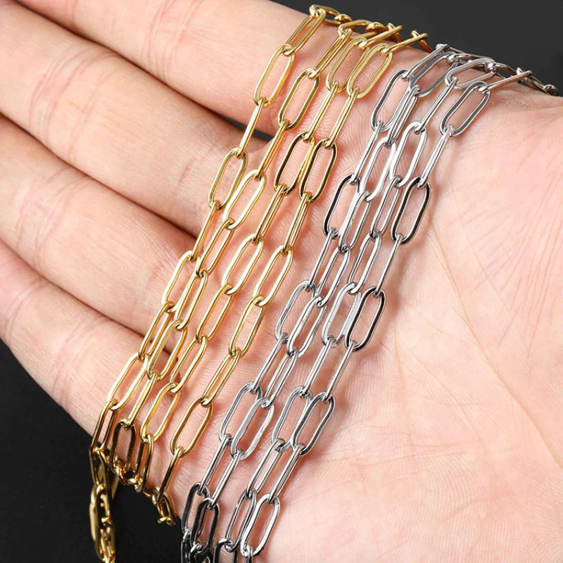 Stainless Steel chain Beaded Link Chain Necklace Locking chain Link Chain for Jewelry Making DIY Necklace Bracelet Chain 9/11mm 
Stainless Steel chain Beaded Link Chain Necklace Locking chain Link Chain for Jewelry Making DIY Necklace Bracelet Chain 9/11mm