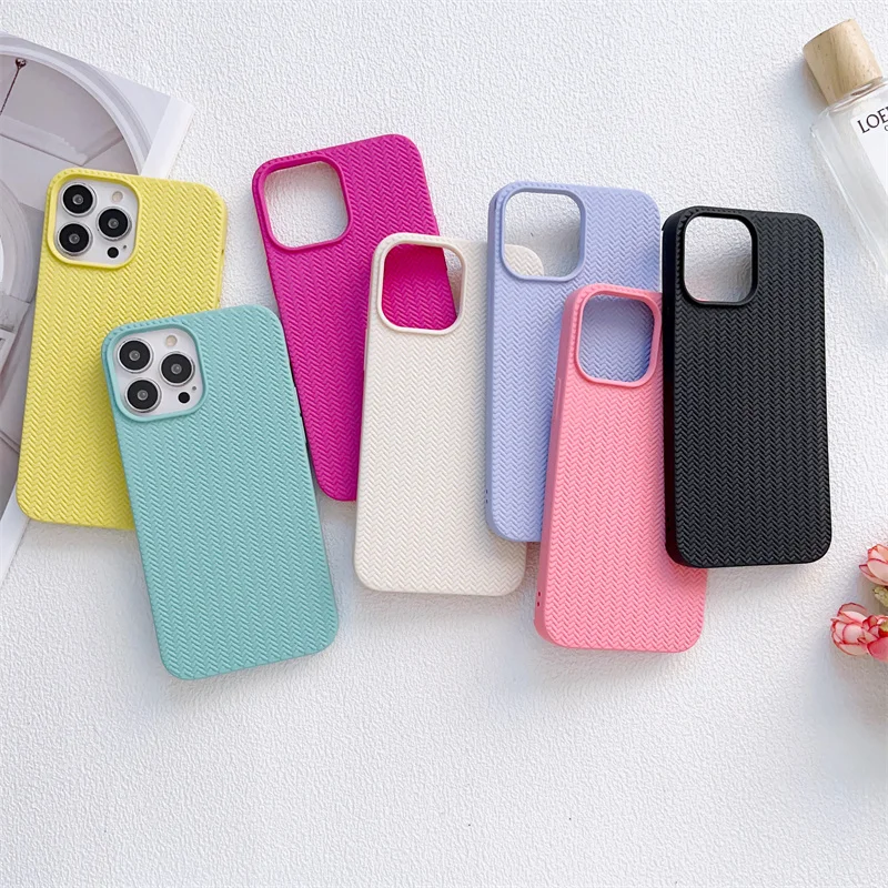 Plain Weave Pattern Silicone Phone Case For iPhone14 13 12Pro 11 Xsmax SE2 SE3 7/8plus 11Pro XR Full Cover Body Shell Protection
Plain Weave Pattern Silicone Phone Case For iPhone14 13 12Pro 11 Xsmax SE2 SE3 7/8plus 11Pro XR Full Cover Body Shell Protection