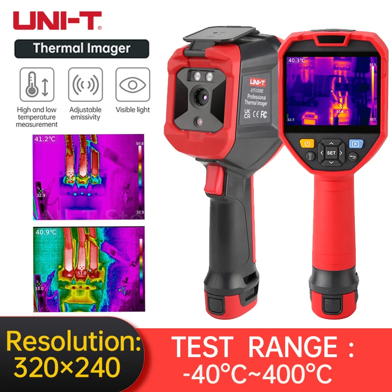 

UNI-T Handheld Thermal Camera UTi320E WIFI 320 x 240 Pixel Imager PCB Circuit Floor Heating Detector Industrial Infrared Thermal