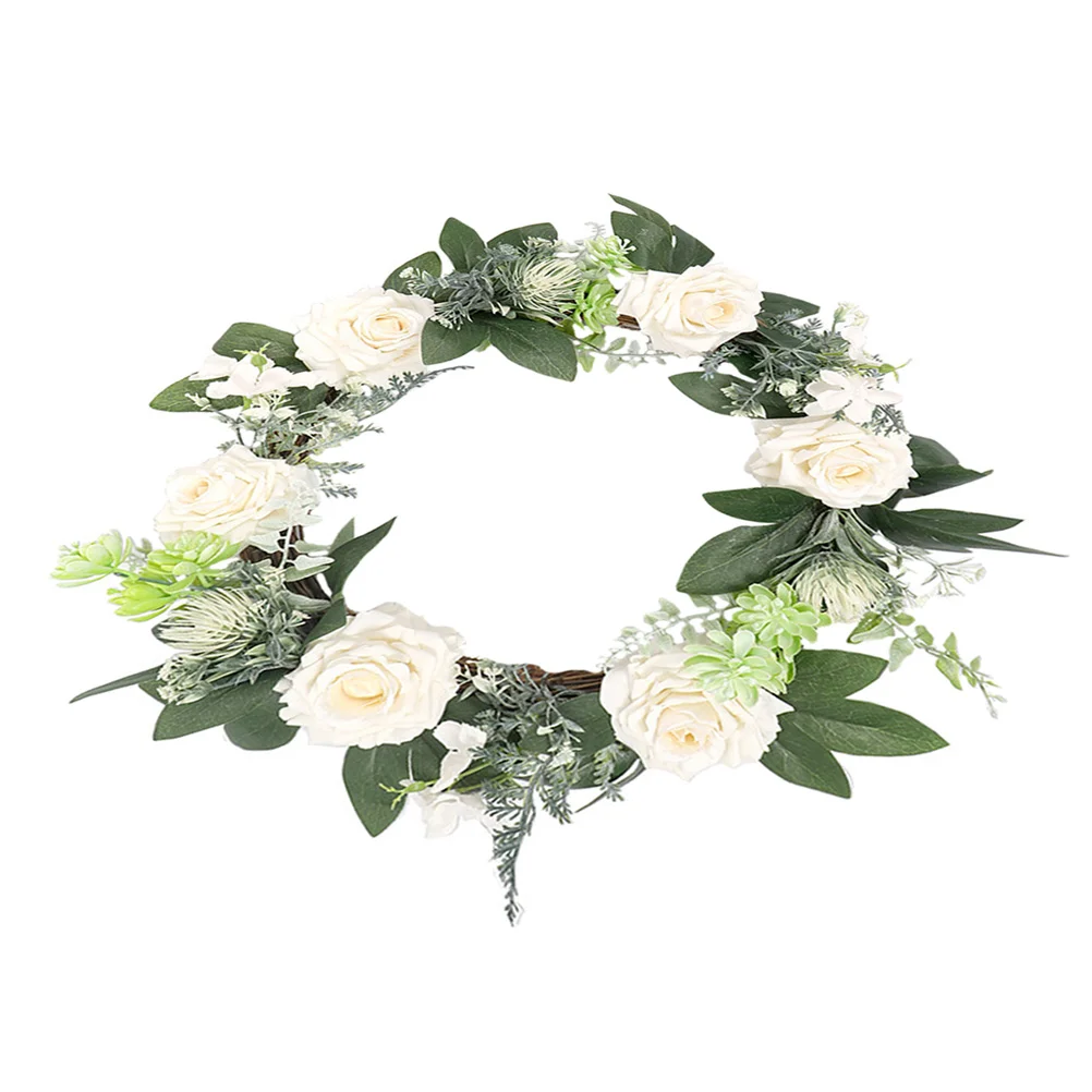 Wreath Artificial Spring Floral Summer Hanging Garland Door Welcome Rose Simulation Holiday Rustic Porch Greenery D White
Wreath Artificial Spring Floral Summer Hanging Garland Door Welcome Rose Simulation Holiday Rustic Porch Greenery D White