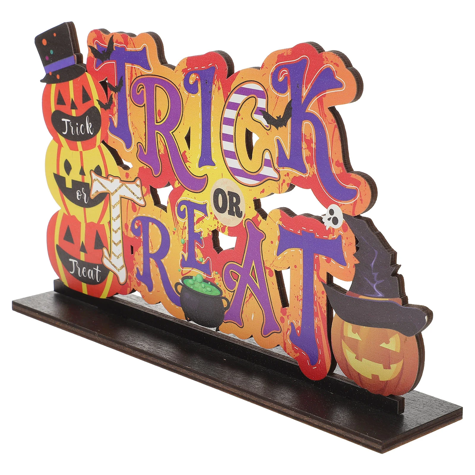 Halloween Table Sign Wooden Centerpiece Party Trick Treat Decor Decoration Pumpkin Topper Wood For Figurine Signs Tabletop
Halloween Table Sign Wooden Centerpiece Party Trick Treat Decor Decoration Pumpkin Topper Wood For Figurine Signs Tabletop