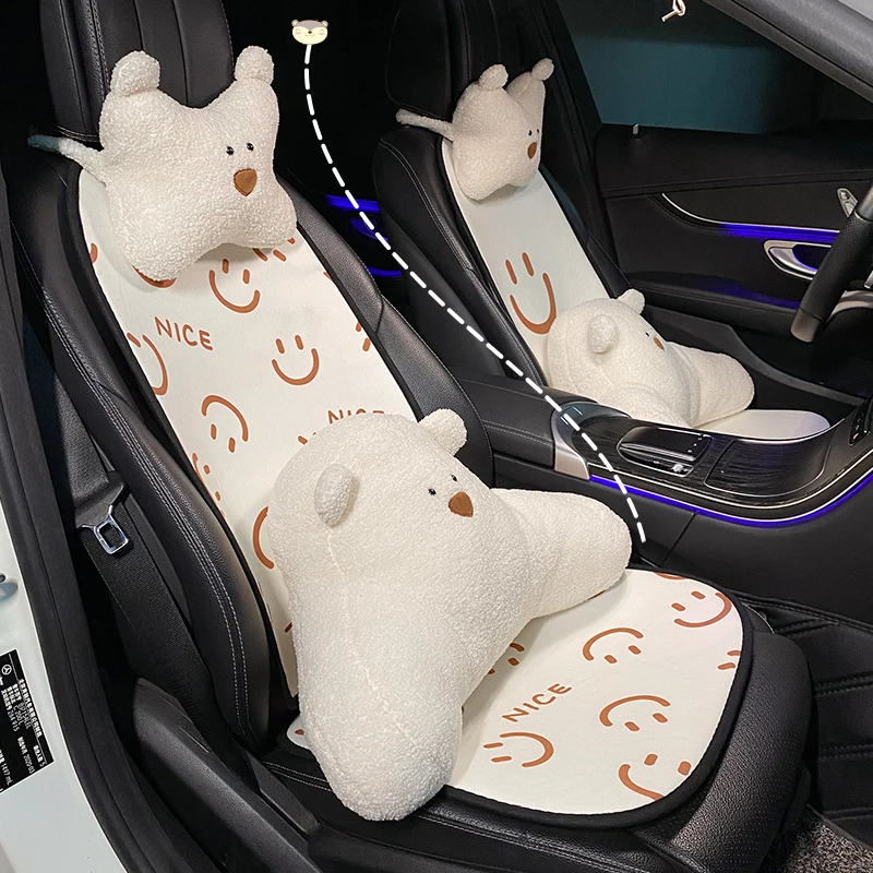 Cartoon Car Backrest Cushion Cute Smile Face Plush Winter Autumn Comfortable Car Seat Cushion Ornament
Cartoon Car Backrest Cushion Cute Smile Face Plush Winter Autumn Comfortable Car Seat Cushion Ornament
