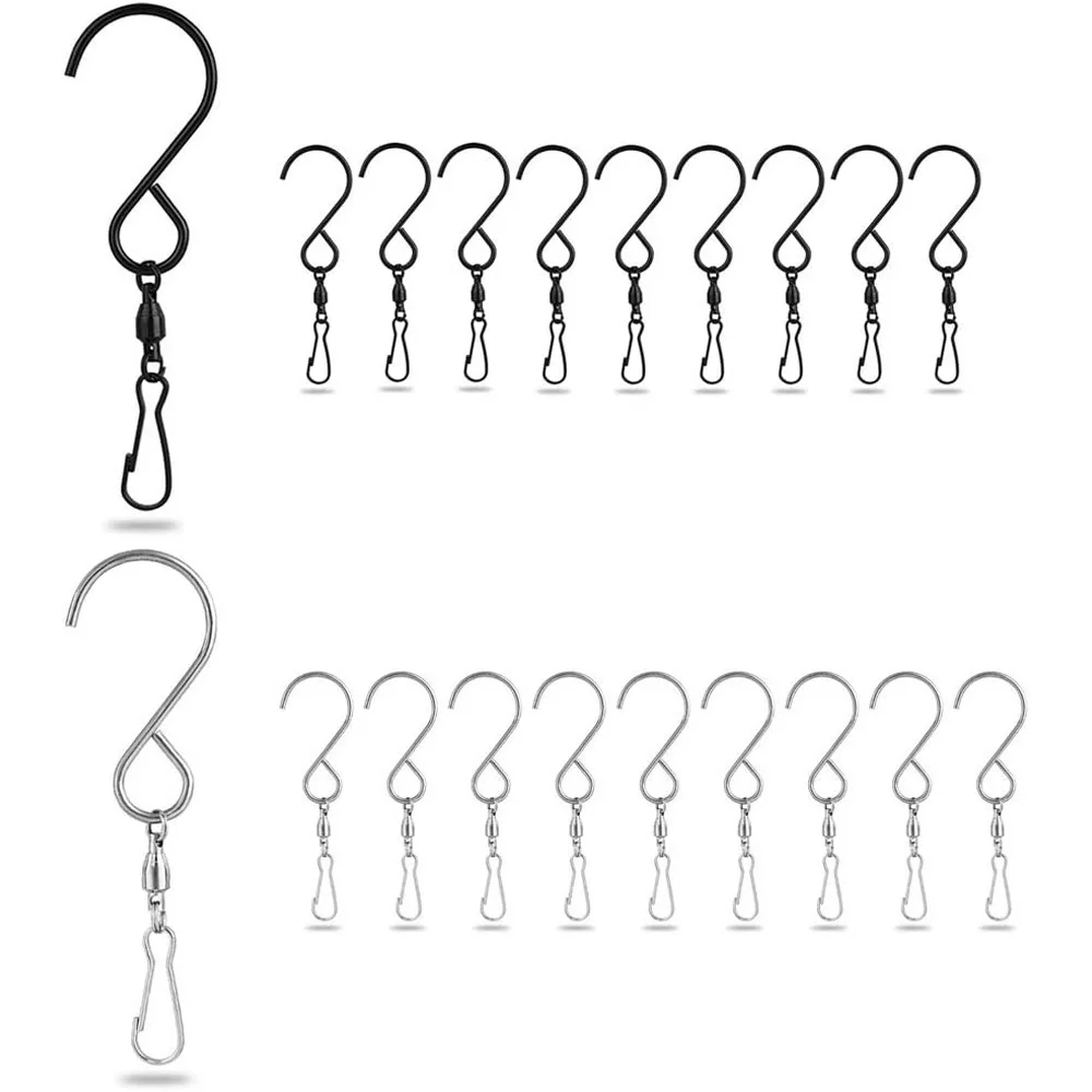 Garden Rotating S Shaped For Wind Chimes Bird Feeder Plants Pot Solar Light Swivel Hook Hanger Clip Hanging Hook
Garden Rotating S Shaped For Wind Chimes Bird Feeder Plants Pot Solar Light Swivel Hook Hanger Clip Hanging Hook