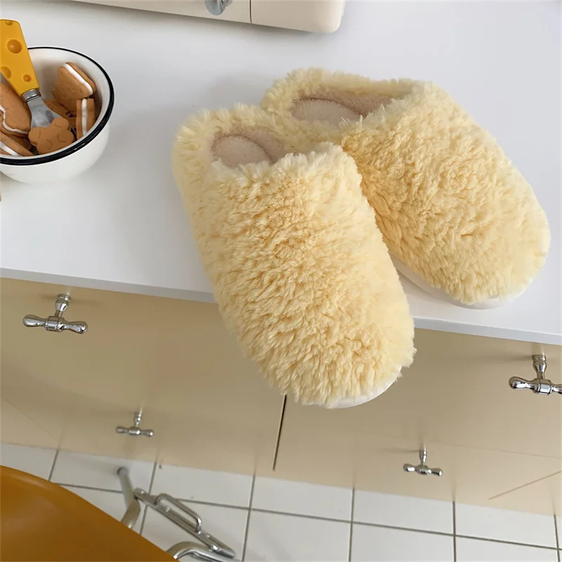 New Solid Color Japanese Student Style Slippers Home Warm Women Cotton Slides Fashion Simple Plush Female Shoes Thick Bottom
New Solid Color Japanese Student Style Slippers Home Warm Women Cotton Slides Fashion Simple Plush Female Shoes Thick Bottom