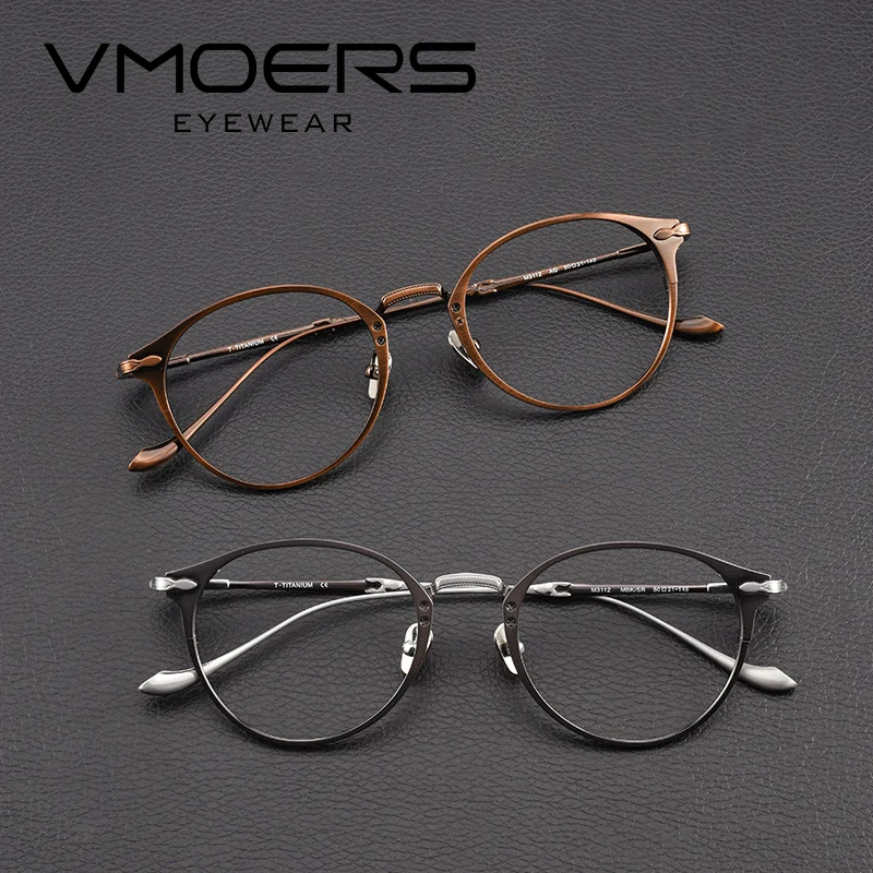VMOERS Pure Titanium Optical Progressive Glasses Men Vintage Round Multifocus Myopia Eyeglasses Prescription Eye Glasses Eyewear
VMOERS Pure Titanium Optical Progressive Glasses Men Vintage Round Multifocus Myopia Eyeglasses Prescription Eye Glasses Eyewear