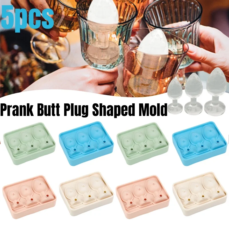 Силиконовые формы для кубиков льда розыгрышей многоразовые забавной новые лотки