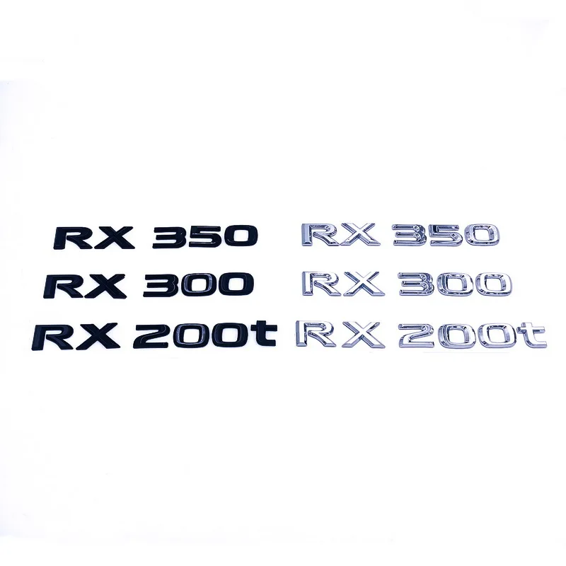 Car ABS Trunk Letters Logo Badge Emblem Decals Sticker For Lexus RX RX200t RX270 RX300 RX330 RX350 RX400h RX500h Accessories
Car ABS Trunk Letters Logo Badge Emblem Decals Sticker For Lexus RX RX200t RX270 RX300 RX330 RX350 RX400h RX500h Accessories