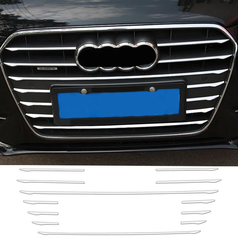 Для Audi A4 B8 2013-2016 Автомобильная наклейка передняя решетка радиатора декоративная крышка отделка решетка из нержавеющей стали декоративные п...
Для Audi A4 B8 2013-2016 Автомобильная наклейка передняя решетка радиатора декоративная крышка отделка решетка из нержавеющей стали декоративные п...