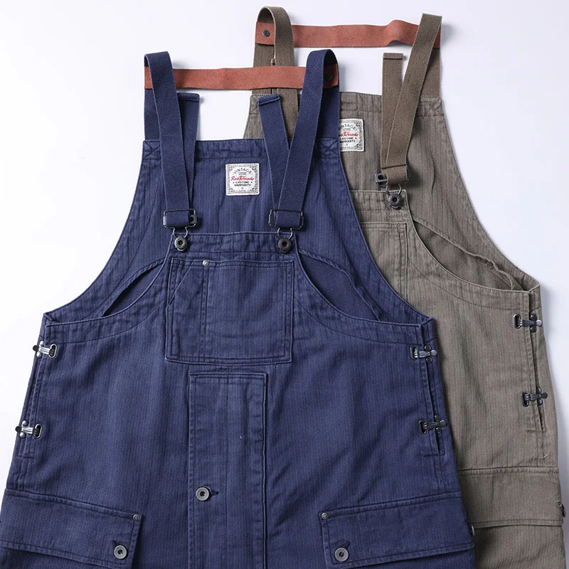 Red Tornado Naval Dungaree Army Vintage Herringbone Men Overalls Workwear Loose Fit
Red Tornado Naval Dungaree Army Vintage Herringbone Men Overalls Workwear Loose Fit