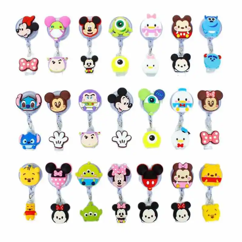 Disney Credential Holder Mickey Mouse Retractable Badge Holder Keychain Cute Stitch Work Badge Holder Toy Story Id Card Holder
Disney Credential Holder Mickey Mouse Retractable Badge Holder Keychain Cute Stitch Work Badge Holder Toy Story Id Card Holder