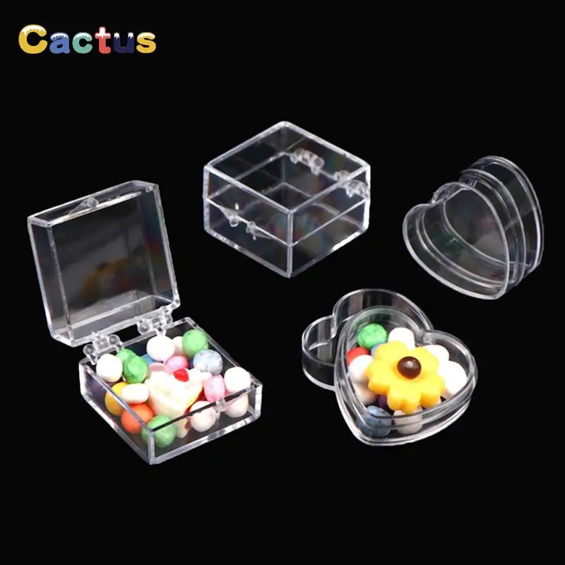 Миниатюрный прозрачный ящик для хранения для кукольного домика, 2 шт., шкатулка для ювелирных изделий, коробка для закусок, в виде сердца/дет... 
Миниатюрный прозрачный ящик для хранения для кукольного домика, 2 шт., шкатулка для ювелирных изделий, коробка для закусок, в виде сердца/дет...