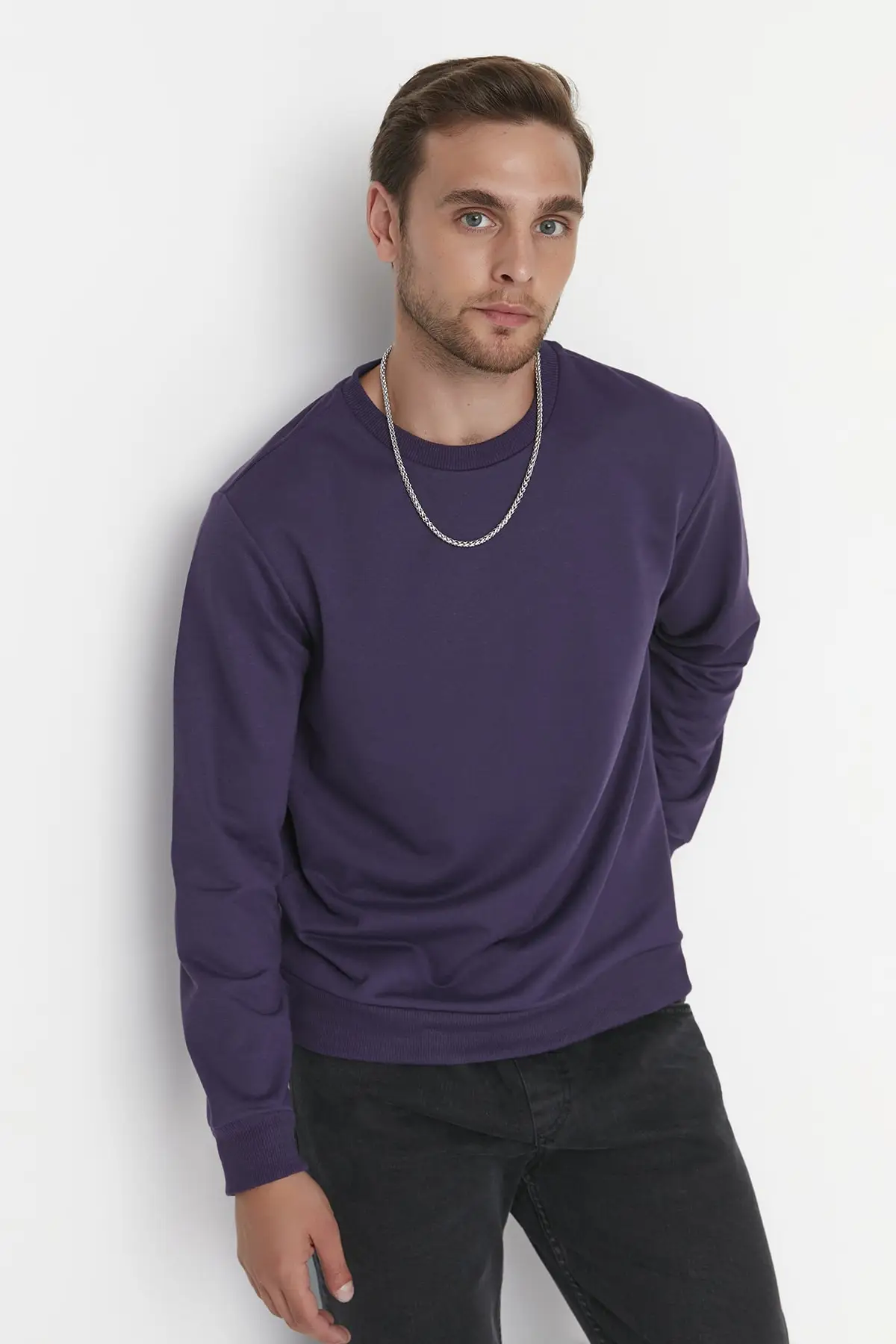 Purple Men's Basic Regular Fit Crew Neck Long Sleeved Sweatshirt TMNAW20SW0164
Purple Men's Basic Regular Fit Crew Neck Long Sleeved Sweatshirt TMNAW20SW0164