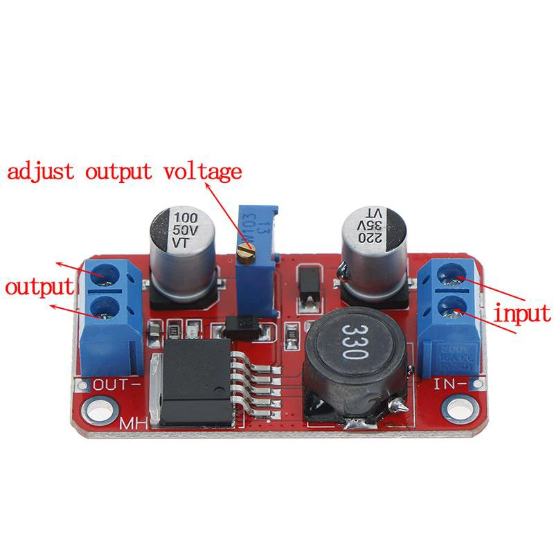 

New 5A DC-DC Step Up Power Module Boost Volt Converter 3.3V-35V To 5V 6V 9V 12V 24V