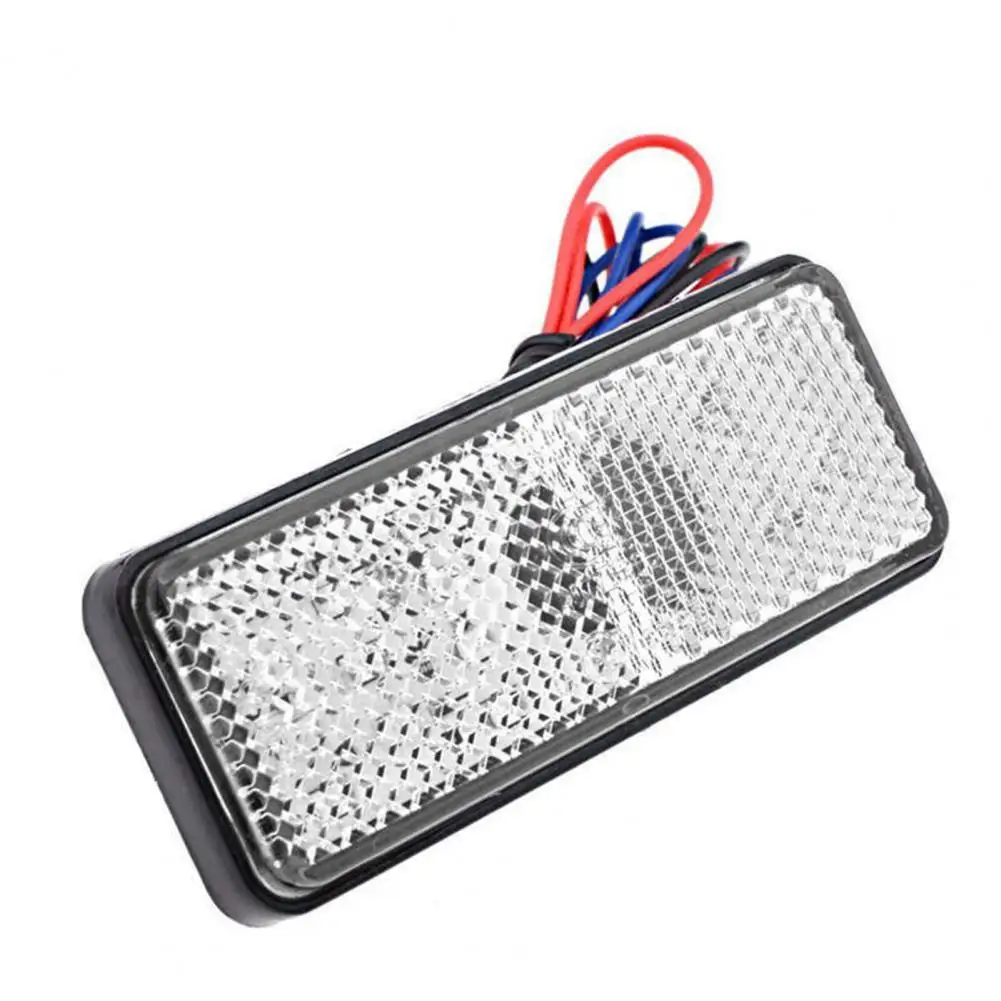 

Tail Light 24 LEDs Energy Saving Rectangle 12V Super Bright Side Warning Lamp for Motorcycle