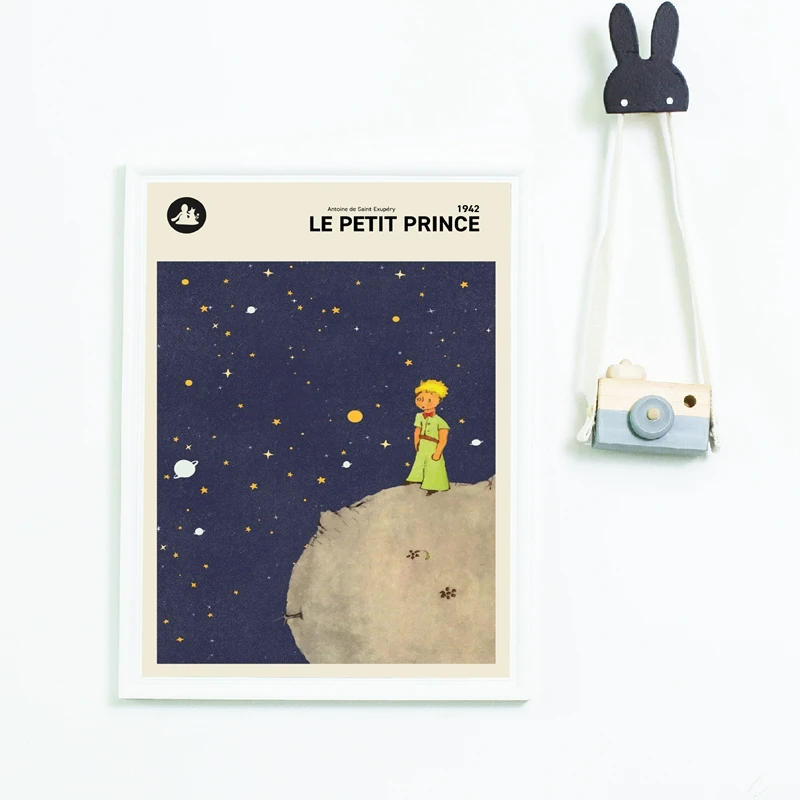 The Little Prince French Version Posters and Prints Nursery Wall Art Canvas Painting Le Petit Prince Book Cover Kids Room Decor
The Little Prince French Version Posters and Prints Nursery Wall Art Canvas Painting Le Petit Prince Book Cover Kids Room Decor