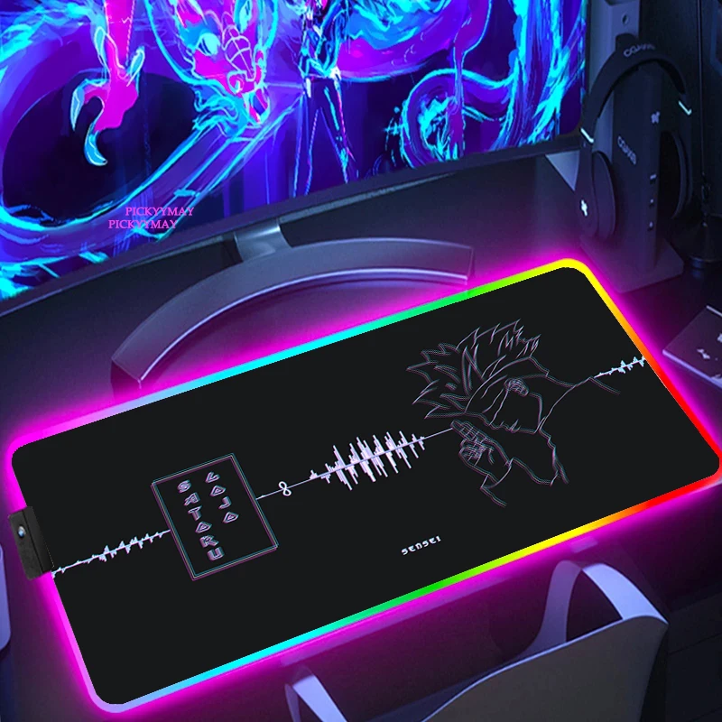 Large Anime Jujutsu Kaisen Gojo Satoru RGB Hub Gaming USB Mouse Pad With Led Rubber Non-slip Mousepad Light PC Gamer Mausepad
Large Anime Jujutsu Kaisen Gojo Satoru RGB Hub Gaming USB Mouse Pad With Led Rubber Non-slip Mousepad Light PC Gamer Mausepad