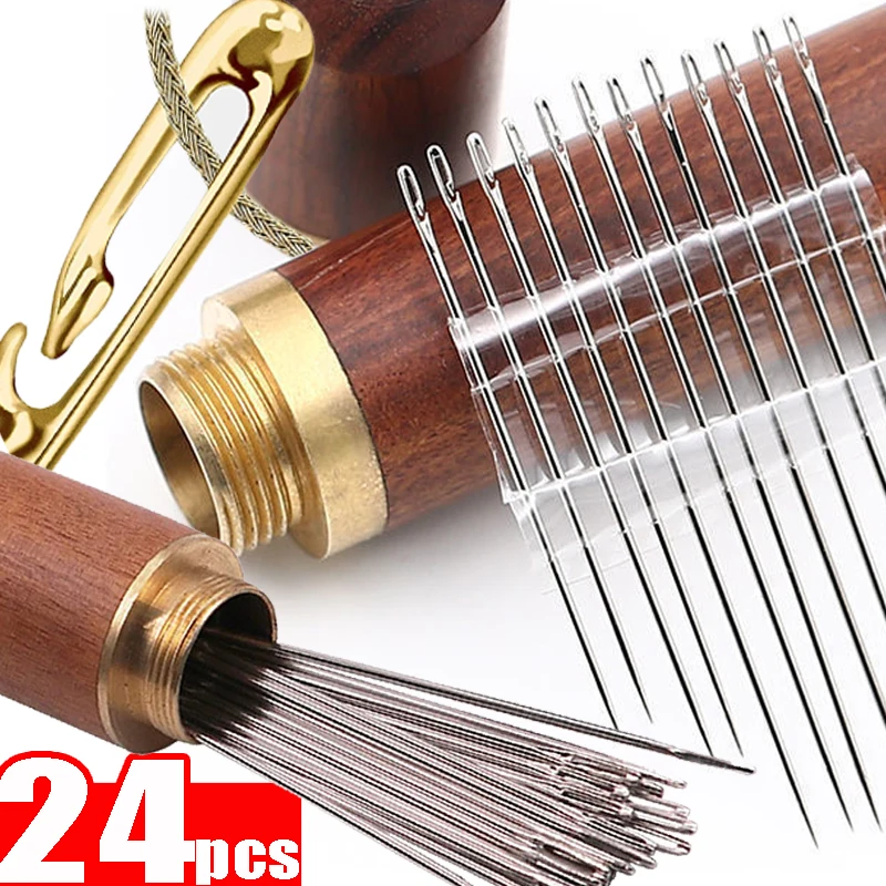 24Pcs Blind Needle Elderly Needle-side Hole Hand Household Sewing Stainless Steel Sew Needless Thread DIY Jewelry Beaded Needle
24Pcs Blind Needle Elderly Needle-side Hole Hand Household Sewing Stainless Steel Sew Needless Thread DIY Jewelry Beaded Needle