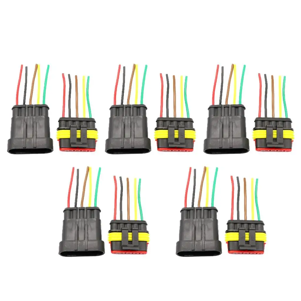 Support 5 Pin Way Car Auto Waterproof Electrical Connector Plug Socket Kit with Wire AWG of 5
Support 5 Pin Way Car Auto Waterproof Electrical Connector Plug Socket Kit with Wire AWG of 5