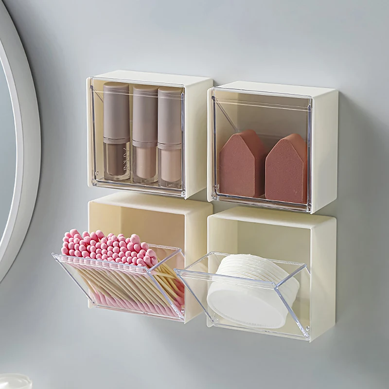 Flip Wall-Mounted Storage Box Cotton Puff Cotton Swab Head Rope Lipstick Storage Box Bathroom Dormitory Small Items Organizer
Flip Wall-Mounted Storage Box Cotton Puff Cotton Swab Head Rope Lipstick Storage Box Bathroom Dormitory Small Items Organizer