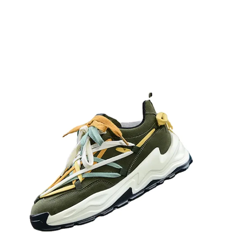 F85 New Men's Shoes Lacing Comfortable Casual Sports Shoes with Thick Soles for Students and Youth Versatile Dad Shoes for Men
F85 New Men's Shoes Lacing Comfortable Casual Sports Shoes with Thick Soles for Students and Youth Versatile Dad Shoes for Men