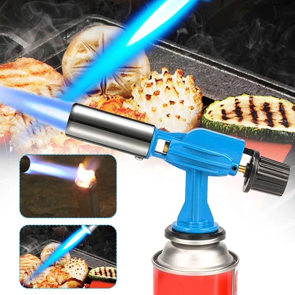 Butane Burner Gas Torch Gas Flamethrower Automatic Ignition Portable Soldering Heat Gun for outdoor Baking BBQ Camping Tools
Butane Burner Gas Torch Gas Flamethrower Automatic Ignition Portable Soldering Heat Gun for outdoor Baking BBQ Camping Tools