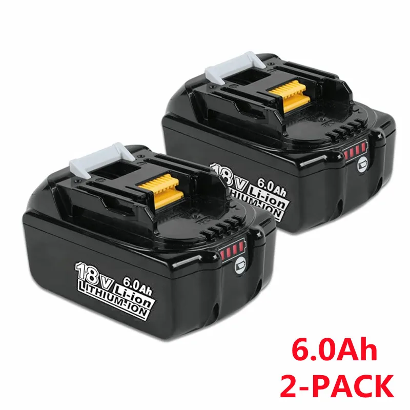2 упаковки, сменный аккумулятор 6,0 Ач для Makita 18 в, аккумулятор BL1860B, литий-ионный аккумулятор BL1860, BL1850, BL1830, LXT400, беспроводные электроинструмен...
2 упаковки, сменный аккумулятор 6,0 Ач для Makita 18 в, аккумулятор BL1860B, литий-ионный аккумулятор BL1860, BL1850, BL1830, LXT400, беспроводные электроинструмен...
