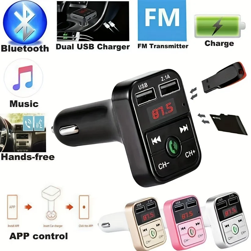 Wireless Hands-free Calls & Music: B2 Car BT MP3 FM Transmitter Receiver With USB Charger
Wireless Hands-free Calls & Music: B2 Car BT MP3 FM Transmitter Receiver With USB Charger