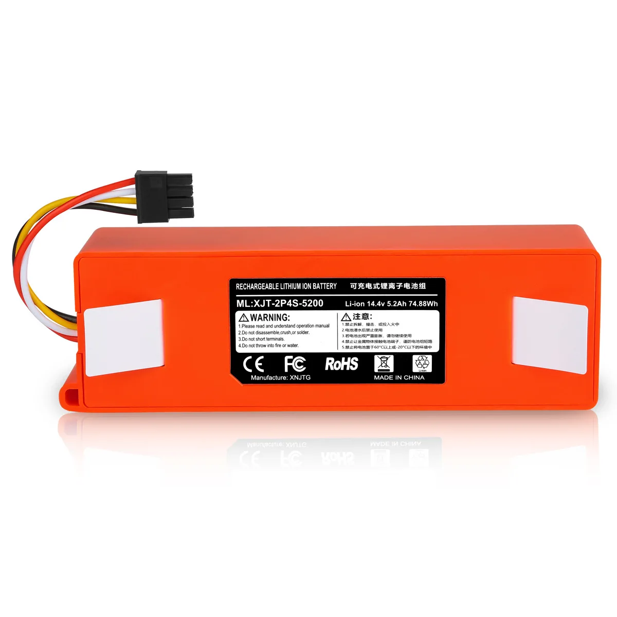 New 9800mAh 14.4V 9.8Ah li-ion Battery Vacuum Cleaner accessories for xiaomi mi robot Robotics cleaner roborock S50 S51 T4 T6
New 9800mAh 14.4V 9.8Ah li-ion Battery Vacuum Cleaner accessories for xiaomi mi robot Robotics cleaner roborock S50 S51 T4 T6