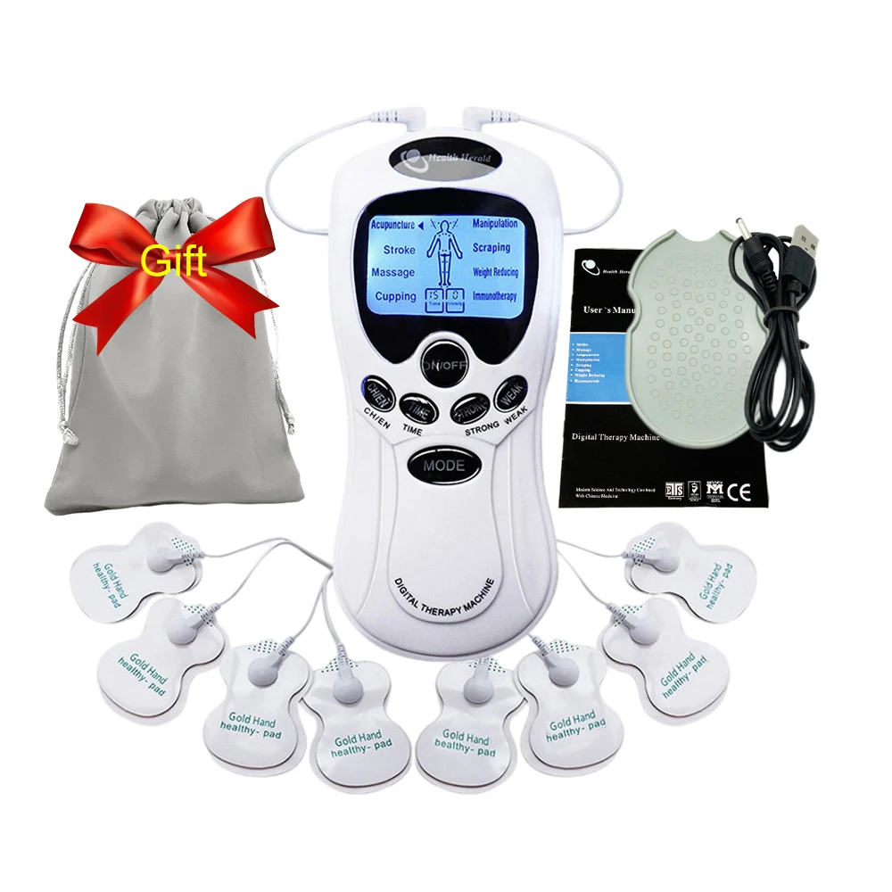 8 Mode EMS Electric Herald Tens Machine Acupuncture Body Massage Digital Therapy Massager Muscle Stimulator Electrostimulator
8 Mode EMS Electric Herald Tens Machine Acupuncture Body Massage Digital Therapy Massager Muscle Stimulator Electrostimulator