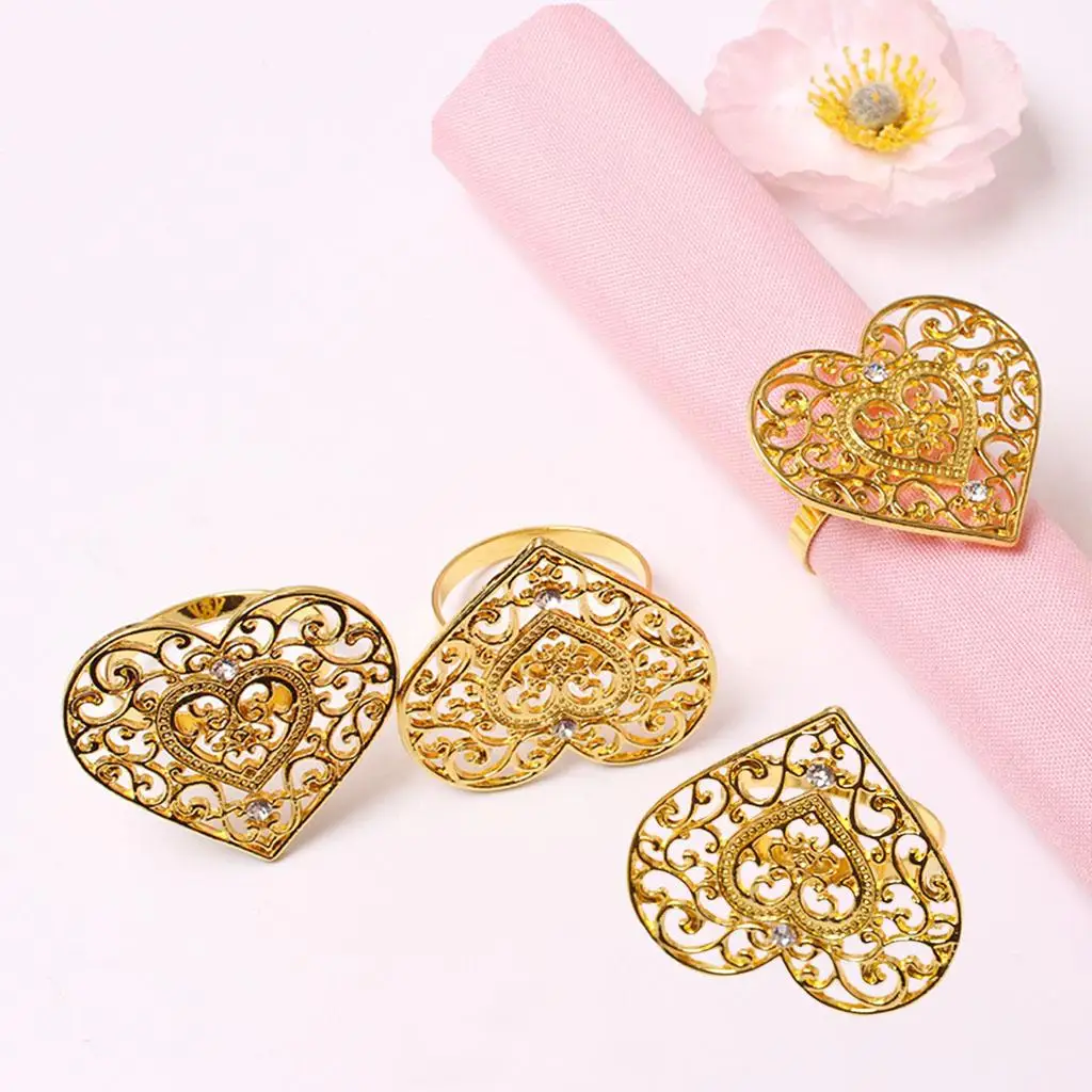 4 Count Napkin Rings Delicate Metal Vintage Loop Napkin Holder Napkin Band for Daliy Use Holiday Party Decoration Easter Wedding
4 Count Napkin Rings Delicate Metal Vintage Loop Napkin Holder Napkin Band for Daliy Use Holiday Party Decoration Easter Wedding