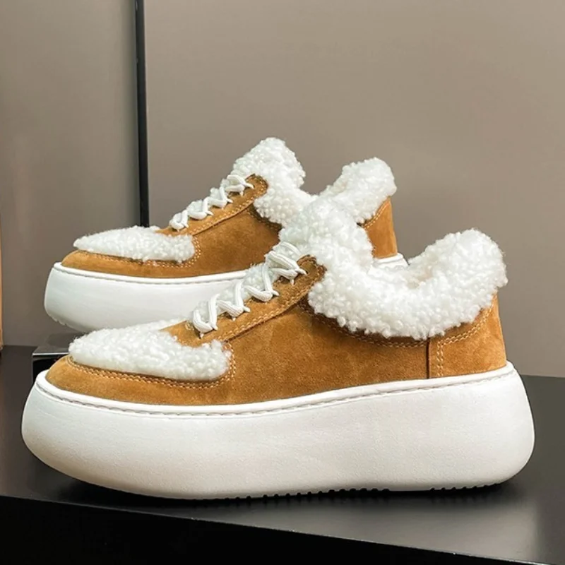 2023 Spring New Boots Women Fashion Thick-soled Women's Boots Comfortable Warm Fur Snow Boots Women Lace Up Cotton Shoes Women
2023 Spring New Boots Women Fashion Thick-soled Women's Boots Comfortable Warm Fur Snow Boots Women Lace Up Cotton Shoes Women